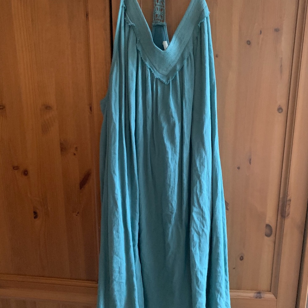 One the Land blue sheath dress